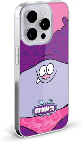Vista 2 de Head Case Designs Funda de gel suave con licencia oficial de Chowder: serie animada con gráficos de cara completa compatible con Apple iPhone 15 Plus