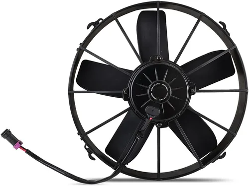 Vista 6 de Mishimoto MMFAN-10HD Race Line Ventilador de radiador de alto flujo, ajuste universal de 10 pulgadas, 12 voltios, negro
