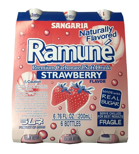 Vista 5 de Sangaria Ramune Premium - Refresco carbonatado de 6.76 onzas líquidas por botella (melón, 6 botellas)