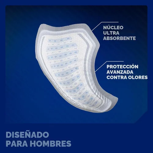 Vista 5 de Tena Protectores de incontinencia para hombres, absorción moderada, 48 unidades Engineered to fit the male anatomy, these discreet, cup-shaped