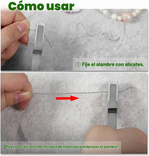 Vista 3 de SPEEDWOX Alicates de punta plana de 5 pulgadas Alicates de mandíbula de Alicates de mandíbula lisa Alicates de nailon sin marcas para doblado