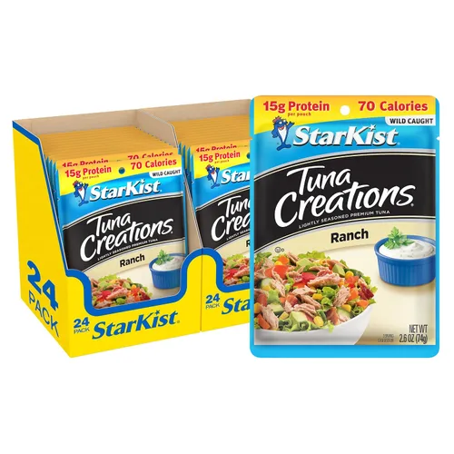 Vista 27 de StarKist Tuna Creations Ginger Sesame - Sabor de jengibre y sésamo para atún 14g Protein Per Serving, Wild Caught, Shelf Stable Seafood, Gluten