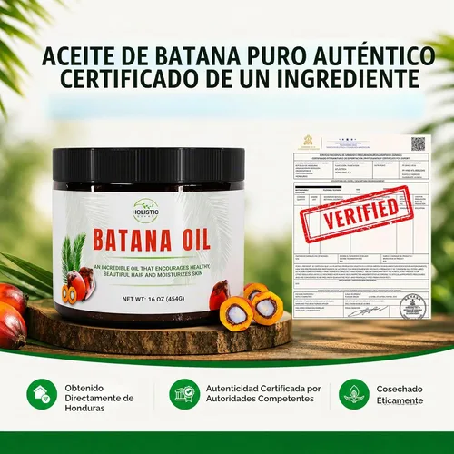 Vista 4 de Aceite de batana - El aceite milagroso hondureño para el crecimiento del cabello y el cuidado de la piel - 100% puro - 16 oz (454G)