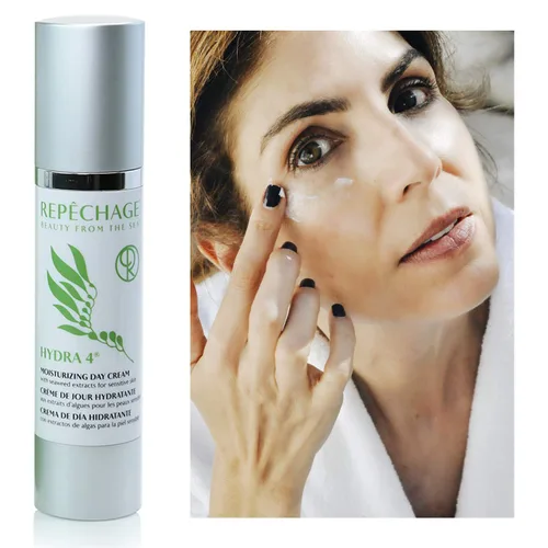 Vista 3 de Repechage Hydra 4 Crema facial hidratante diaria para piel seca o sensible - Hidratante facial ligero con retinol, ácido láctico y ácido