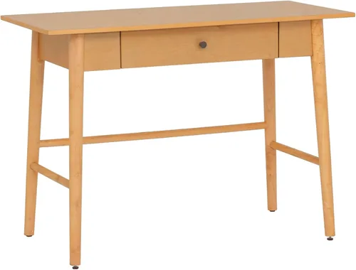 Vista 15 de Linon Escritorio de madera negro con un cajón Melissa