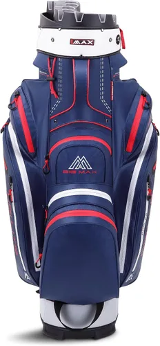 Vista 2 de Big Max Dri Lite Silencio 2 - Bolsa impermeable para carrito de golf con protector de 14 vías para club de golf con parte superior, bolsillos