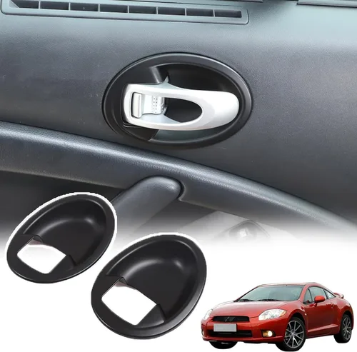 Vista 8 de Sekhyna Tazón para manija interior de puerta de ABS compatible con Mitsubishi Eclipse 2006-2011, manija interior izquierda y derecha, tazón, ABS