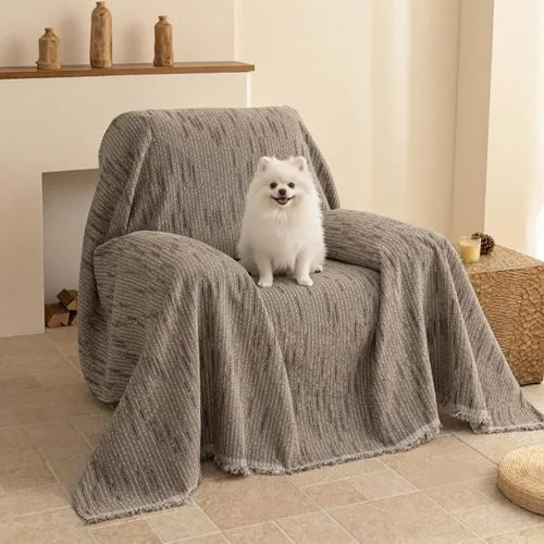 Vista 47 de MYSKY HOME Fundas para sillón, funda para silla reclinable, color beige, fundas de sofá para sofá modular en forma de L, fundas de sofá de gran