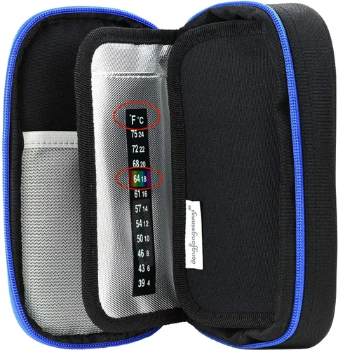 Vista 6 de YOUSHARES Estuche de Viaje Refrigerador de Insulina - Organizador Aislado de Medicamentos para Diabéticos Bolsa de Enfriamiento Portátil para Pluma