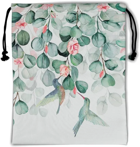 Vista 50 de Bolsa de agarre de gimnasia de piel de animal, bolsa de gimnasia con cordón ajustable, bolsa de cuerda para fauna silvestre, Mariposas Galaxy