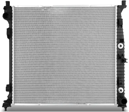 Vista 16 de DNA Motoring OEM-RA-13254 Radiador de núcleo de aluminio de 1 fila compatible con 07-09 Sprinter 2500 3500,26-11/16 pulgadas de ancho x 15-11/16