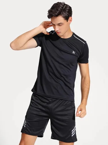 Vista 7 de Men's Uv Swim Shirt Short Sleeve Regular Fit Solid Quick Dry UPF 50+
