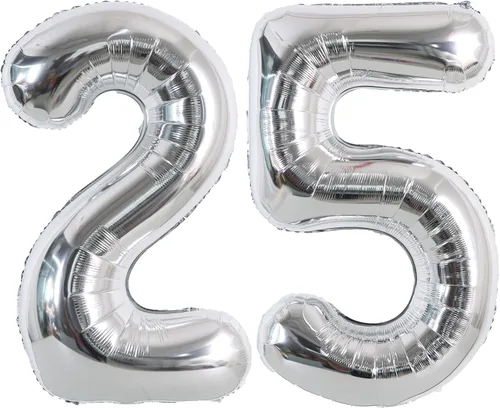 Vista 23 de Globos de números grandes, negros, de 40 pulgadas