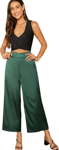 Vista 5 de Floerns - Camiseta sin mangas con cuello en V y purpurina para mujer