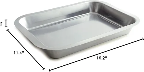 Vista 5 de Norpro Sartén de lasaña asada de acero inoxidable de 16 pulgadas
