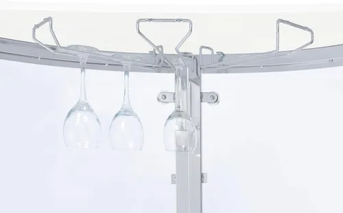 Vista 11 de Mueble para bar con frontal de acrílico, Metal, Blanco