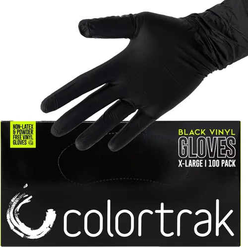 Vista 9 de Colortrak Disposable Powder Free Vinyl Gloves, Single-Use, Latex-Free, Powder Free, Ambidextrous