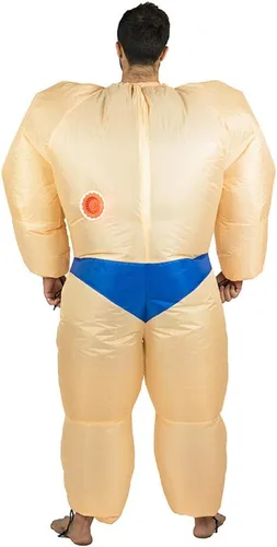 Vista 3 de Bodysocks Fancy Dress Disfraz inflable de hombre fuerte de Big Muscle para adultos (talla única)