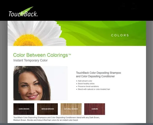 Vista 4 de TERMINA LA VENTA TERMINA 10/31 TouchBack Auburn Color Champú y Acondicionador