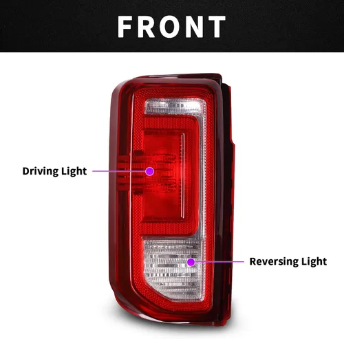Vista 2 de Luz trasera lateral del conductor compatible con Ford Bronco 2021-2025 Modelo halógeno de estilo de fábrica OE (sin bombilla)