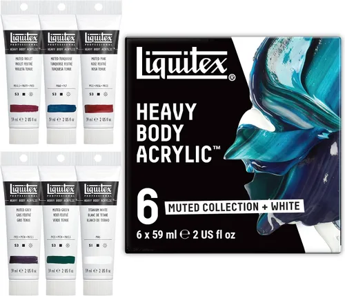 Vista 10 de Juego de 4 acrílicos Liquitex profesionales de cuerpo de pesado