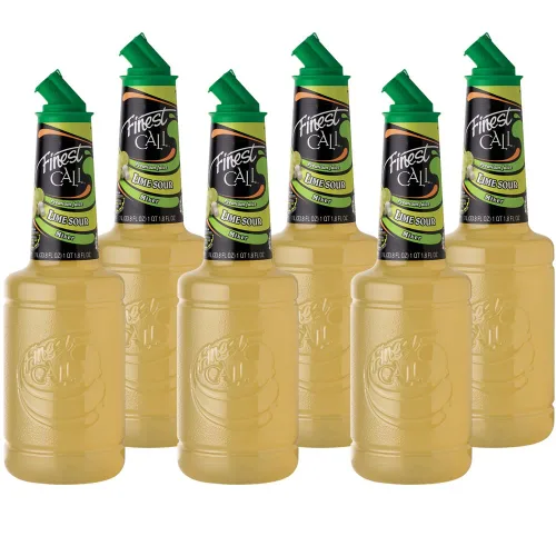 Vista 7 de Finest Call Mezcla de bebida agria de jugo de lima premium, botella de 1 litro (33.8 onzas líquidas), paquete de 3 Lemon, Lime Blend With Cane