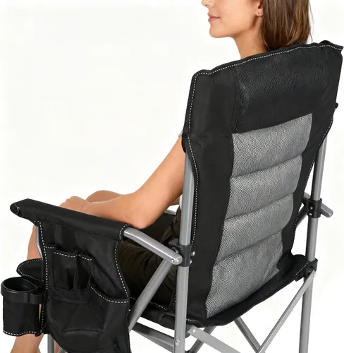 Vista 8 de Sillas plegables extra altas Stonehomy para adultos 330lbs, sillas director plegables de altura de barra portátiles para acampar al aire libre