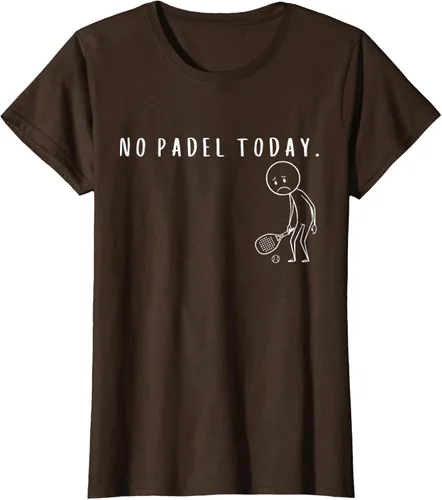 Vista 23 de No Padel Today Funny Padel Stickman Padel Playera Jugador de Tenis