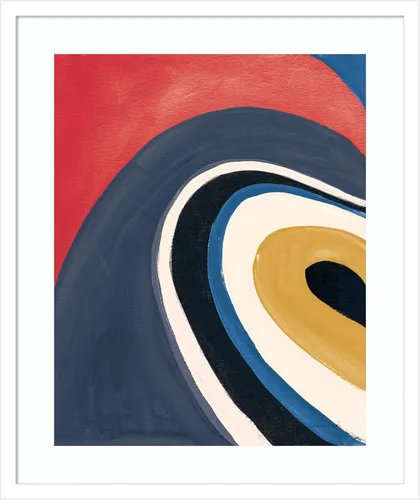 Vista 15 de Amanti Art Framed Wall Art Print 21x17 In the Groove I Retro by Danhui Nai, Abstract Wall Art, Modern Contemporary Decor, Small Poster Painting