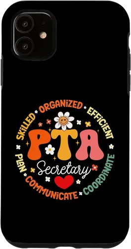 Vista 5 de iPhone 15 Parents Teacher Association Team Supporter PTA Secretary Case