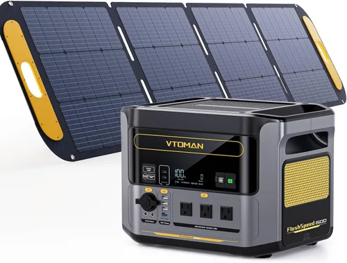 Vista 15 de VTOMAN FlashSpeed 300 Estación de energía portátil, batería LiFePO4 de 300 W 230 Wh con 3000 ciclos de vida, carga rápida PD USB-C de 100 W, 6