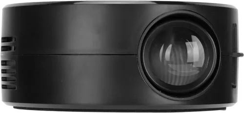 Vista 11 de Luqeeg Mini proyector portátil, negro, LCD, VGA, USB, compatible con iOS, teléfono, tableta, con control remoto
