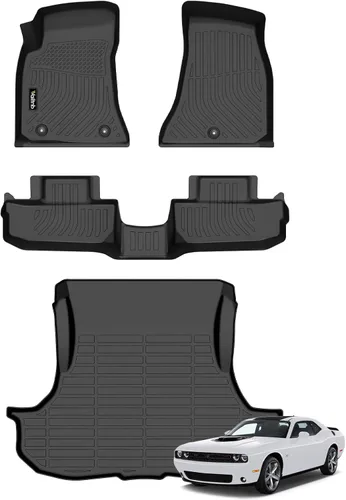 Vista 114 de Tapetes de piso para todo clima y forro de carga con respaldo para Chevrolet Suburban de 7 asientos 2021-2025 / GMC Yukon XL de 7 asientos