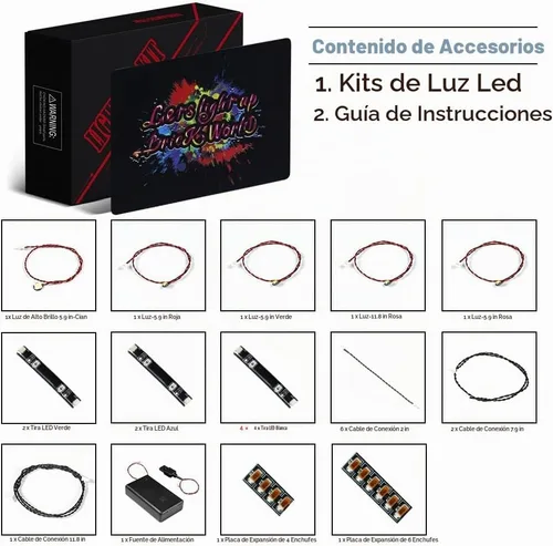Vista 2 de BrickBling Luz LED compatible con Lego La Sirenita Royal Clamshell juego de construcción (modelo no incluido), iluminación creativa compatible