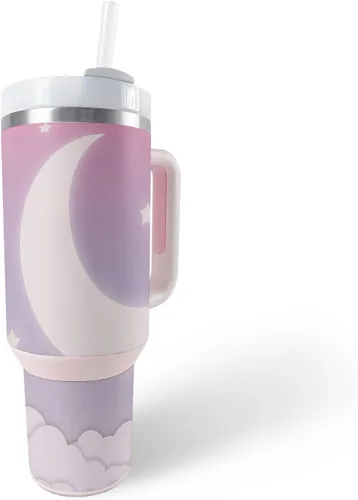 Vista 12 de MightySkins Skin - Vaso de vinilo compatible con Stanley The Quencher H2.0 FlowState de 40 onzas, diversión de los años 90, protectora, duradera
