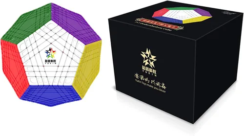 Vista 7 de YuXin Teraminx - Cubo de dadecahedyon sin calcomanías, 7 x 7, cubo de 12 caras, rompecabezas gigaminx 7 x 7 megaminx Speed Cube