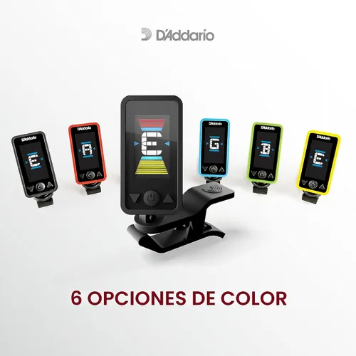 Vista 3 de D'Addario Eclipse Afinador de guitarra recargable con clip para clavijero, PW-CT-27, negro