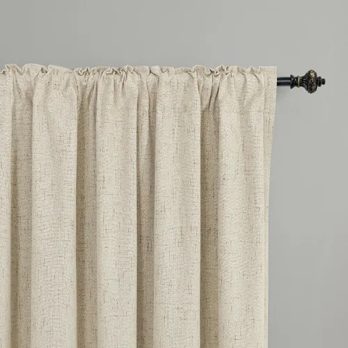 Vista 59 de KOUFALL - Cortinas de medio estilo francés de lino para ventana, juego de 2 cortinas cortas de 40 pulgadas de longitud, para privacidad, cortinas