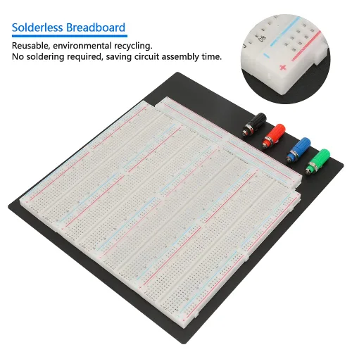 Vista 8 de Prueba de circuito Breadboard 3220 Punto ZY208 Solderless Breadboard Circuito Pan Board para Circuito Electrónico Componente Electrónico