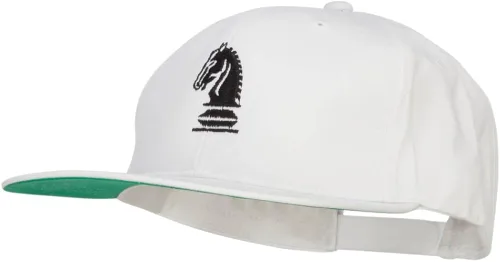 Vista 2 de e4Hats.com - Gorra de ajedrez bordada, tamaño extra alto
