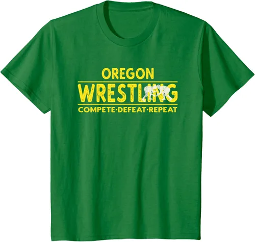 Vista 54 de Oregon Wrestling - Camiseta para competir, derrota, repetir