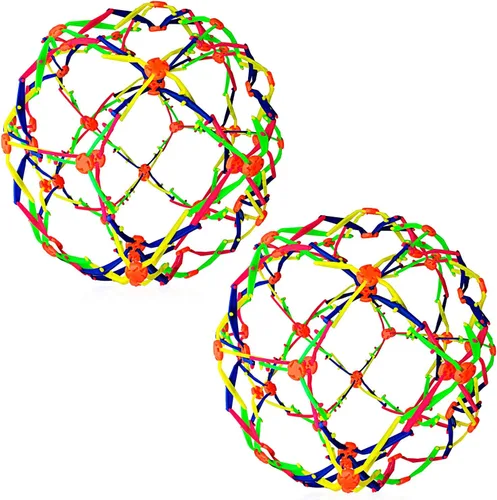 Vista 8 de ArtCreativity Bola de respiración expandible - Esfera Hoberman - Bola plegable expandible de 6 a 12 pulgadas - Juguete antiestrés para aliviar