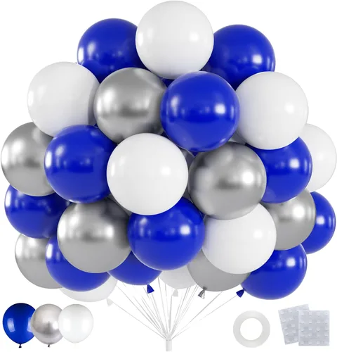 Vista 9 de 60 globos de confeti negro y dorado, globos metálicos de látex dorado y negro de 12 pulgadas para graduación 2026, aniversario, cumpleaños, Navidad