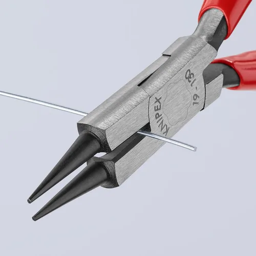 Vista 6 de KNIPEX Herramientas 19 01 130 Alicates de joyería de nariz redonda con bordes de corte