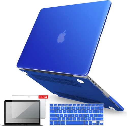Vista 24 de IBENZER Compatible con MacBook Pro de 13 pulgadas 2015 2014 2013 finales 2012 A1502 A1425, carcasa rígida y cubierta de teclado y protector