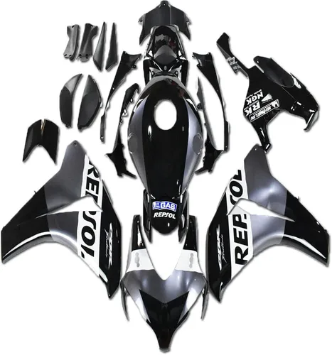 Vista 35 de US STOCK - Carenado blanco rojo naranja apto para Honda 2008-2011 CBR1000RR 006 Blanco Rojo Naranja