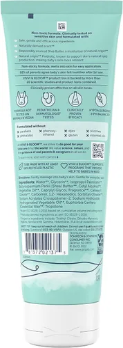 Vista 8 de Vivvi & Bloom Loción suave 2 en 1 para bebé, cara y cuerpo, para piel delicada y sensible del bebé, loción hipoalergénica aroma natural, 8.5 onzas