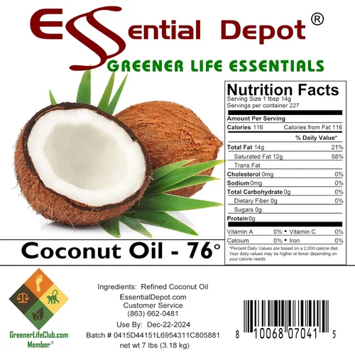 Vista 6 de Aceite de coco – grado alimenticio – 8 libras en una cubeta de 1 galón – Contenedor HDPE para microondas con tapa resellable y mango extraíble