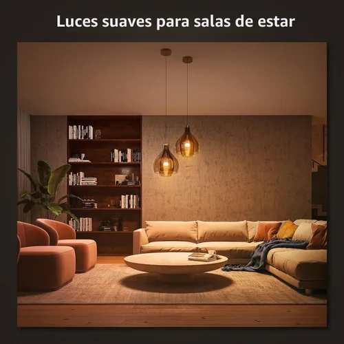 Vista 5 de Philips Hue 476951 Bombilla inteligente, 2, blanco suave (solo regulable), 2 cuenta