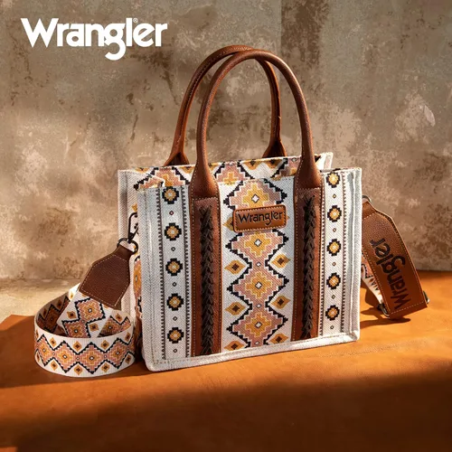 Vista 2 de Wrangler Tote Bag for Women Aztec Top Handle Satchel Purse Boho Shoulder Handbags
